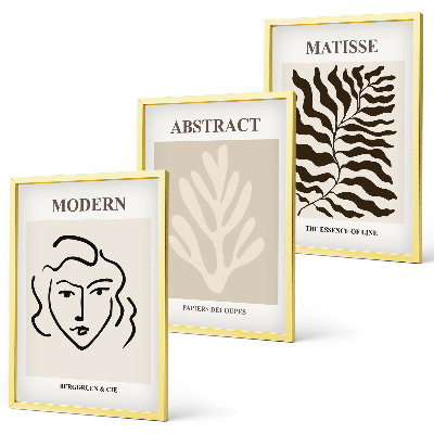 Set tablouri decorative Arta frunzelor de față Matisse
