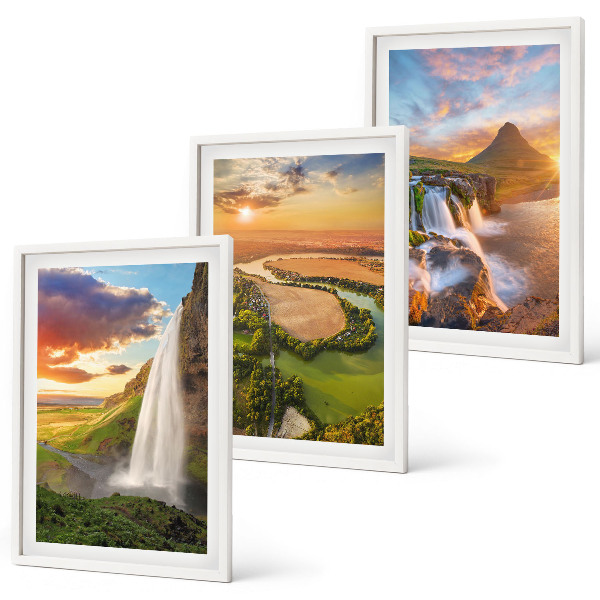 Set tablouri pentru dormitor Peisaje de cascade din vest