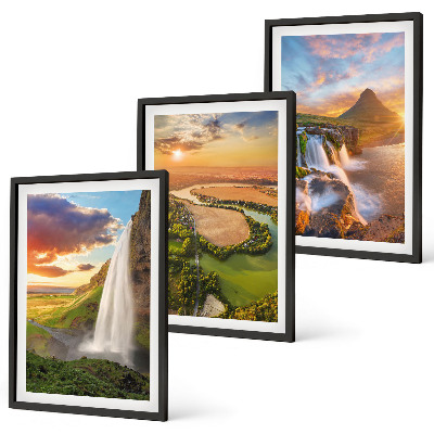 Set tablouri pentru dormitor Peisaje de cascade din vest