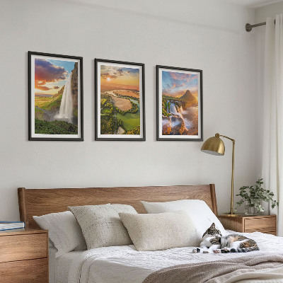 Set tablouri pentru dormitor Peisaje de cascade din vest
