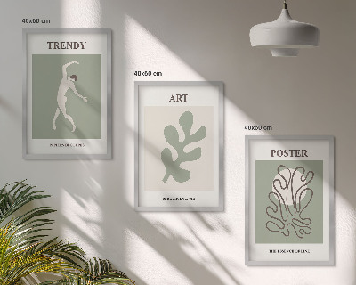 Set tablouri decorative Figuri abstracte de plante