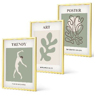 Set tablouri decorative Figuri abstracte de plante