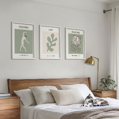 Set tablouri decorative Figuri abstracte de plante