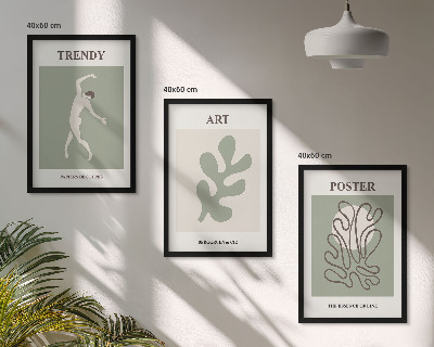 Set tablouri decorative Figuri abstracte de plante