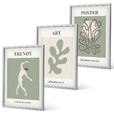 Set tablouri decorative Figuri abstracte de plante