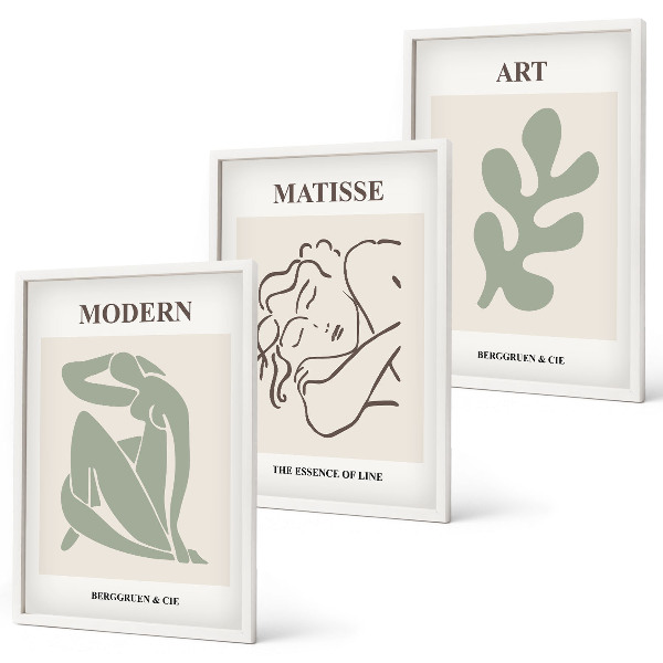 Set tablouri decorative Design elegant de personaje vegetale