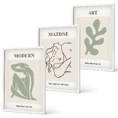 Set tablouri decorative Design elegant de personaje vegetale