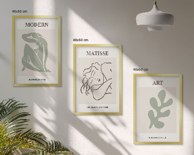 Set tablouri decorative Design elegant de personaje vegetale