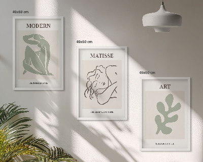 Set tablouri decorative Design elegant de personaje vegetale