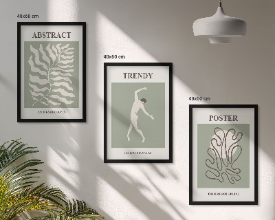 Set tablouri pentru dormitor Modelele de plante verzi ale lui Matisse