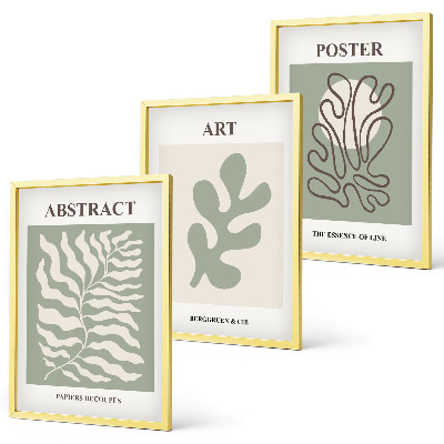 Set tablouri decorative Postere cu modele vegetale ale lui Matisse