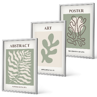 Set tablouri decorative Postere cu modele vegetale ale lui Matisse