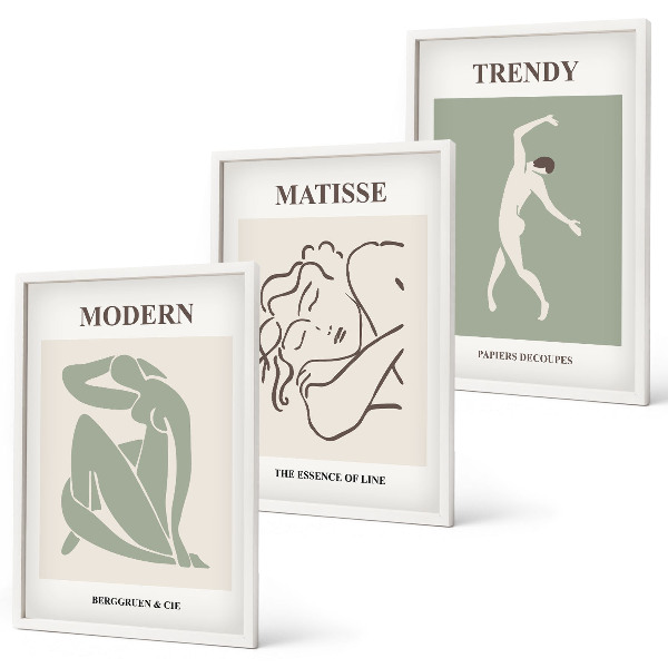 Set tablouri pentru dormitor Personaje minimaliste elegante