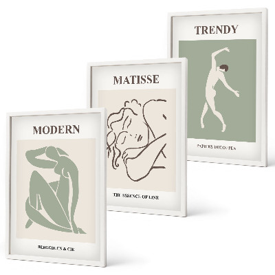 Set tablouri pentru dormitor Personaje minimaliste elegante