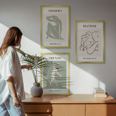 Set tablouri pentru dormitor Personaje minimaliste elegante