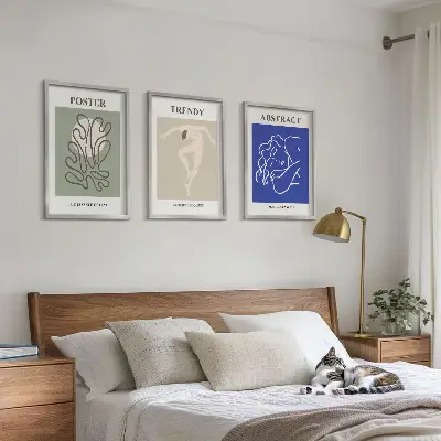 Set tablouri decorative cu grafică pastelată Henri Matisse