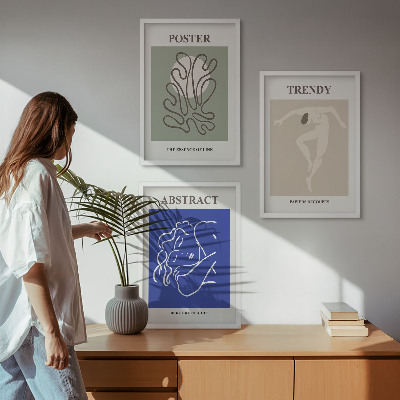 Set tablouri decorative Grafică pastelată Henri Matisse