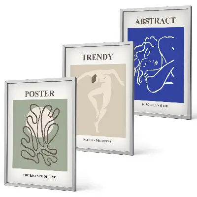 Set tablouri decorative cu grafică pastelată Henri Matisse