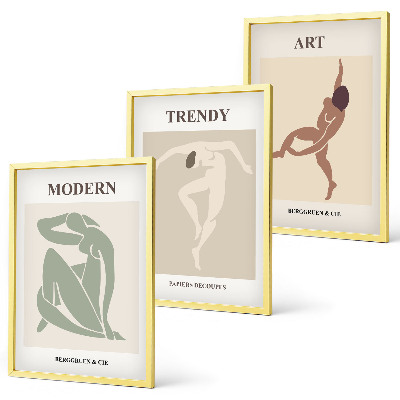 Set tablouri pentru dormitor Personaje elegante în minimalism