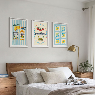 Set tablouri decorative Ilustrații de bucătărie în stil mediteranean