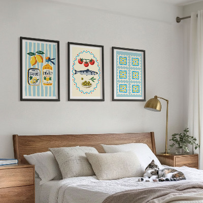 Set tablouri decorative Ilustrații de bucătărie în stil mediteranean