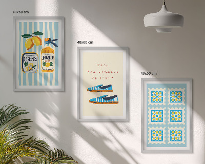 Set tablouri decorative Fructele, elemente ale culturii italiene