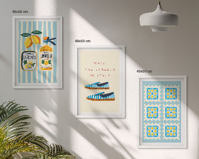 Set tablouri decorative Fructele, elemente ale culturii italiene