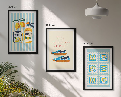 Set tablouri decorative Fructele, elemente ale culturii italiene