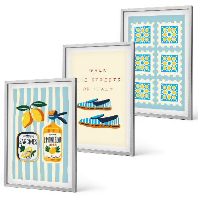 Set tablouri decorative Fructele, elemente ale culturii italiene