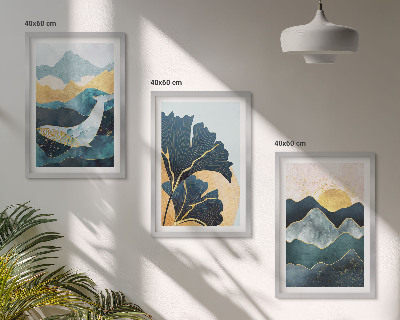 Set tablouri decorative Vederi abstracte ale munților