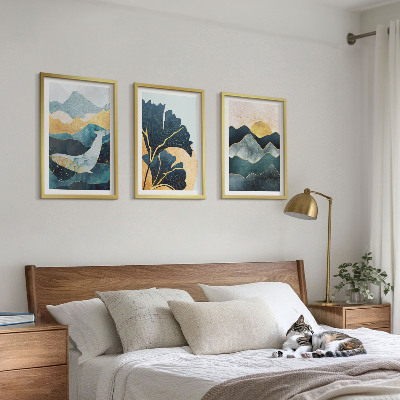 Set tablouri decorative Vederi abstracte ale munților