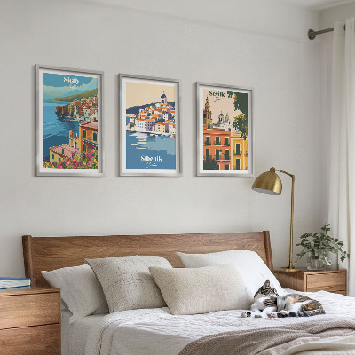 Set tablouri decorative Peisaje urbane cu clădiri