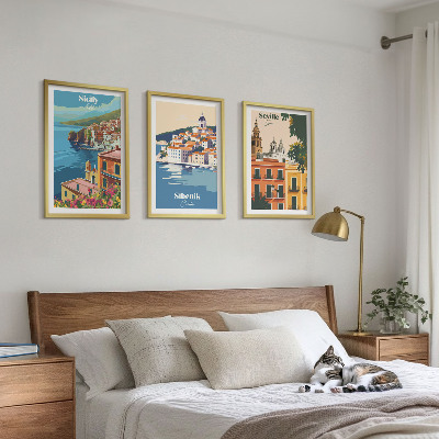 Set tablouri decorative Peisaje urbane cu clădiri