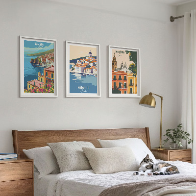 Set tablouri decorative Peisaje urbane cu clădiri