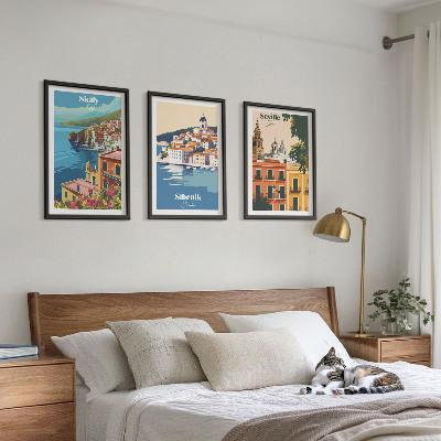 Set tablouri decorative Peisaje urbane cu clădiri
