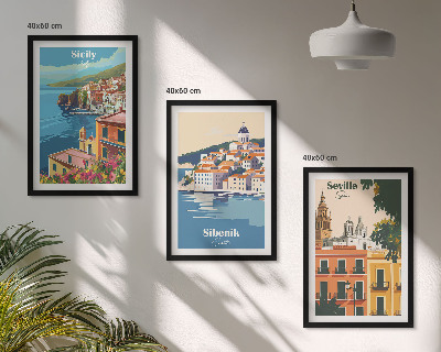 Set tablouri decorative Peisaje urbane cu clădiri