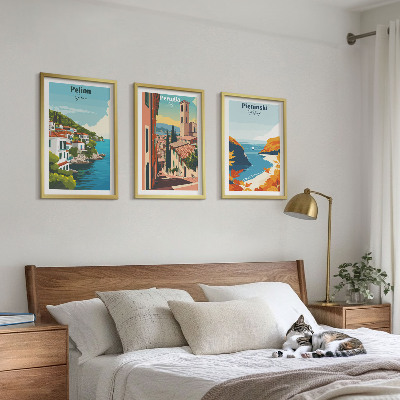 Set tablouri pentru dormitor Peisaje retro pitorești