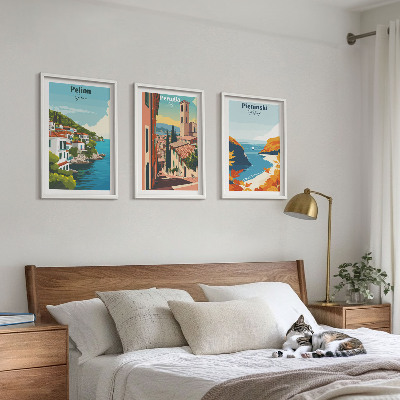Set tablouri pentru dormitor Peisaje retro pitorești