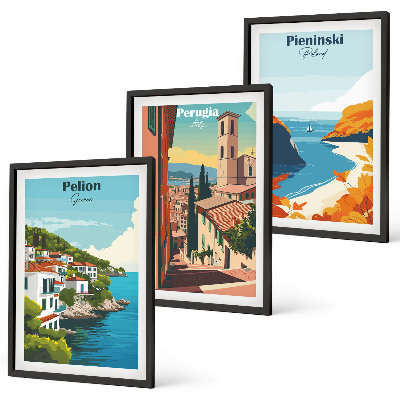 Set tablouri pentru dormitor Peisaje retro pitorești