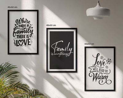 Set tablouri pentru dormitor Familie, dragoste, căldură, acasă