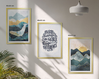 Set tablouri decorative Inspirație pentru Munții Abstracți