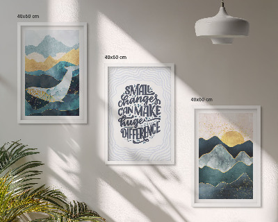 Set tablouri decorative Inspirație pentru Munții Abstracți