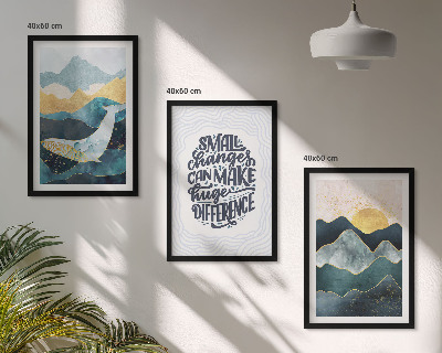 Set tablouri decorative Inspirație pentru Munții Abstracți