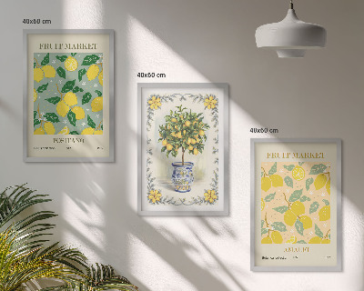 Set tablouri decorative Fructe de citrice Italia
