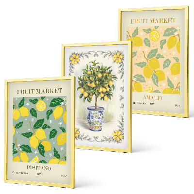 Set tablouri decorative Fructe de citrice Italia