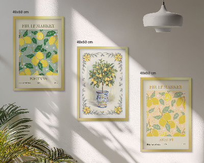 Set tablouri decorative Fructe de citrice Italia