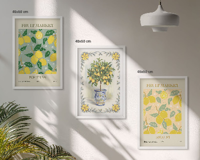 Set tablouri decorative Fructe de citrice Italia