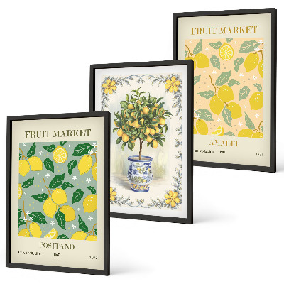Set tablouri decorative Fructe de citrice Italia