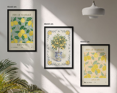 Set tablouri decorative Fructe de citrice Italia