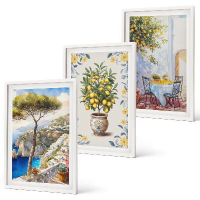 Set tablouri decorative Picturi cu lămâi de mare